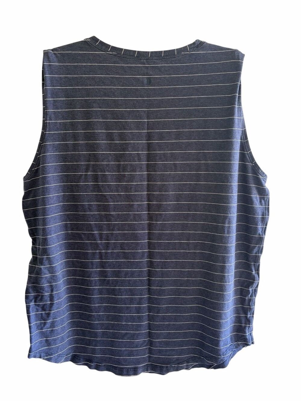 Lululemon Brunswick Muscle Tank Top Heathered Blue Striped Women’s Size XL 14 16 - Picture 4 of 4